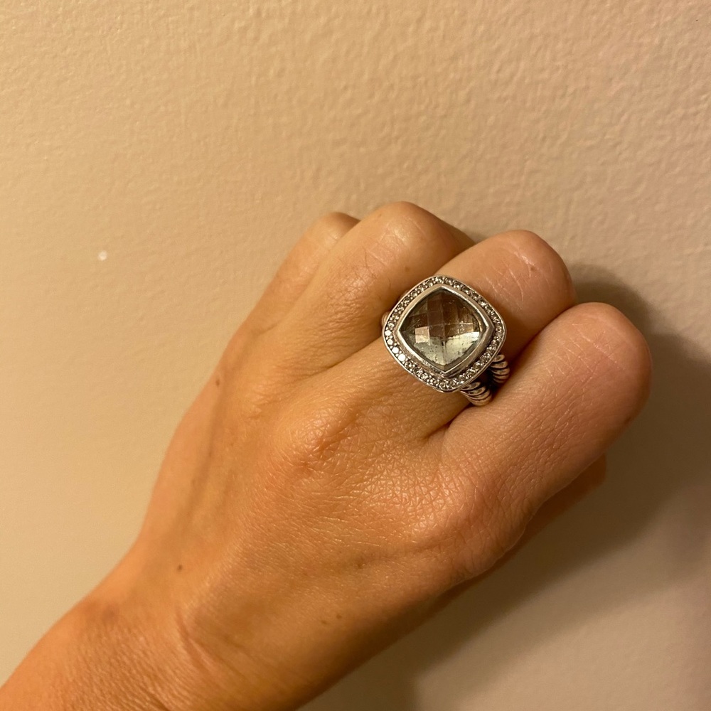 David Yurman Albion ring with prasiolite stone 6 - Picture 6 of 6